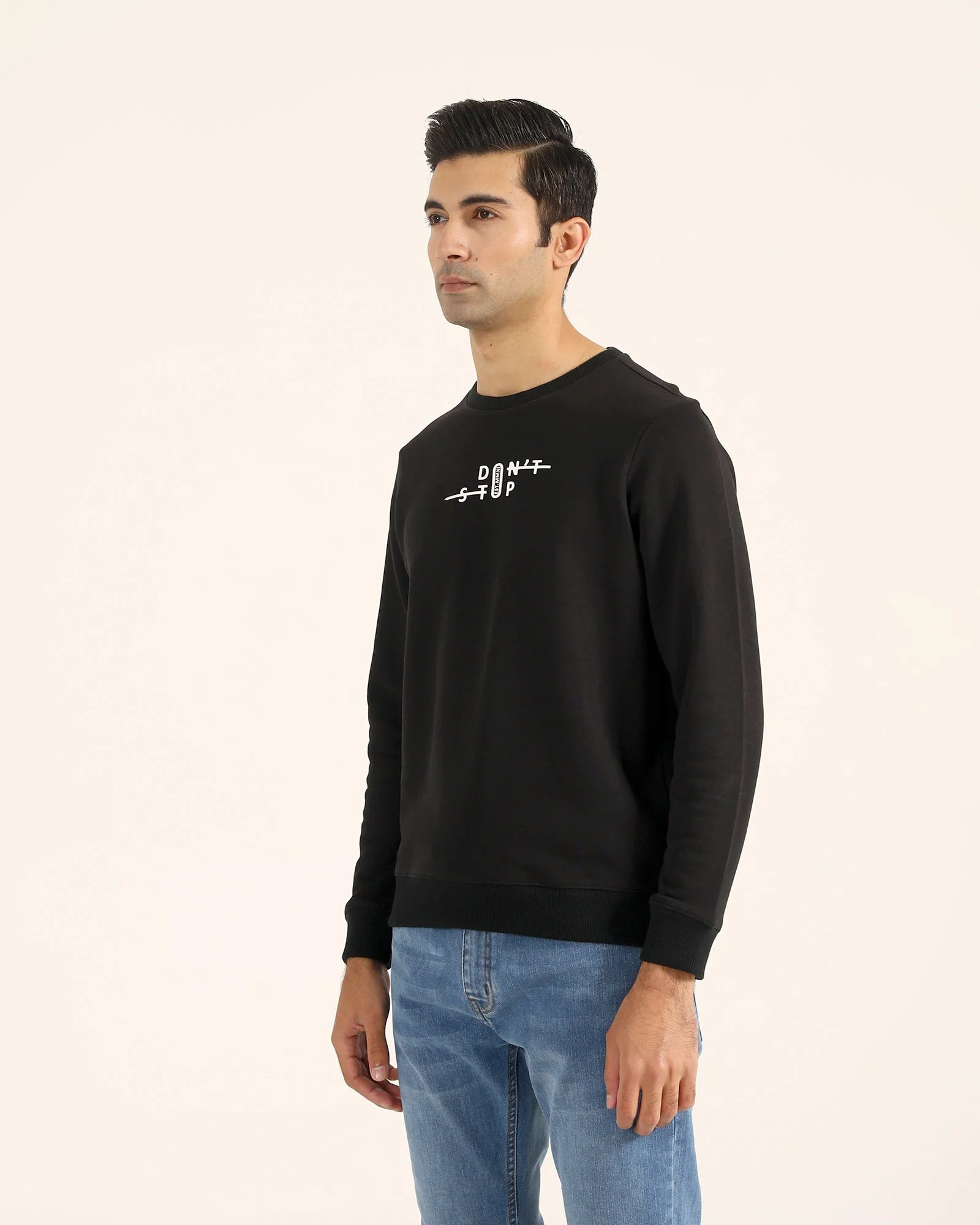 Men Typography Sweatshirt - Image 4