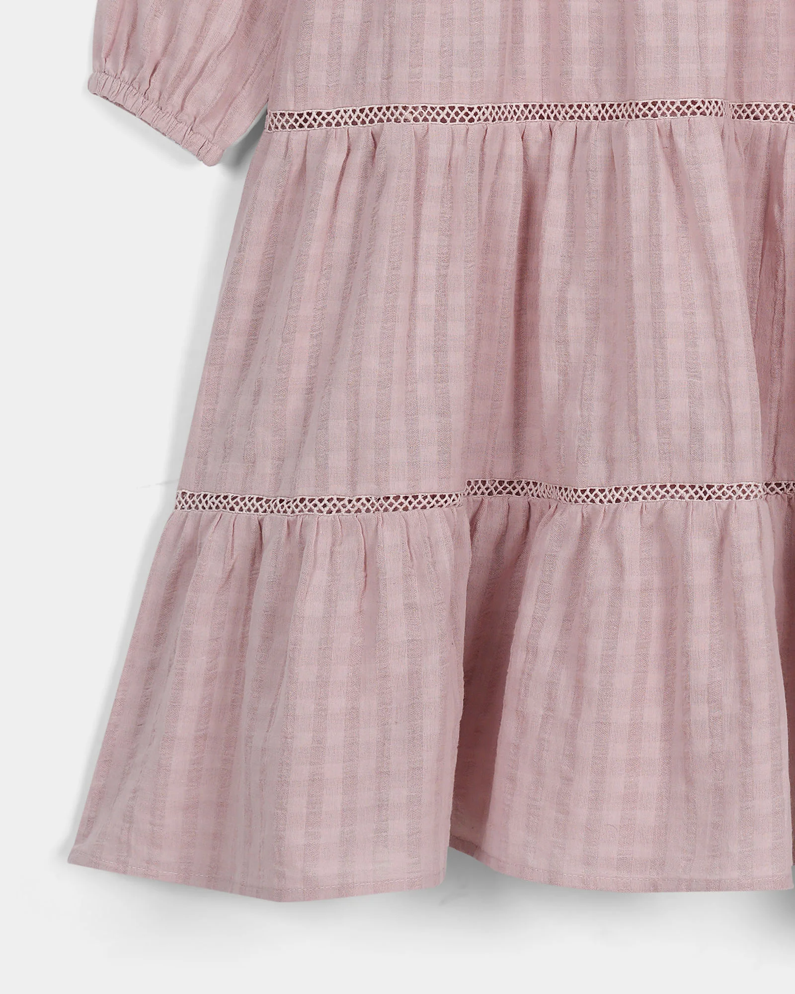 Girls Check Dress - Image 4