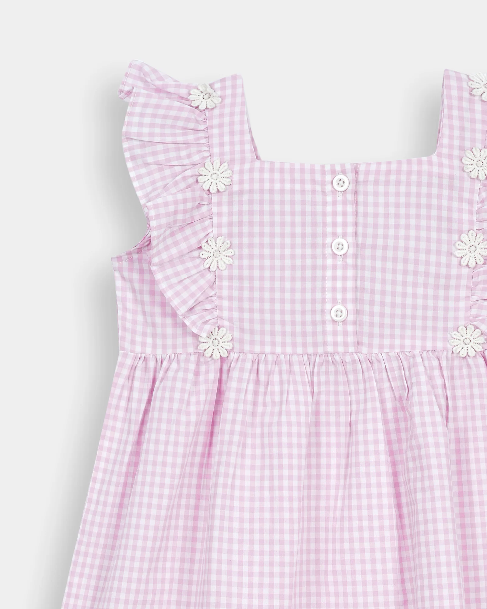 Girls Check Dress - Image 3